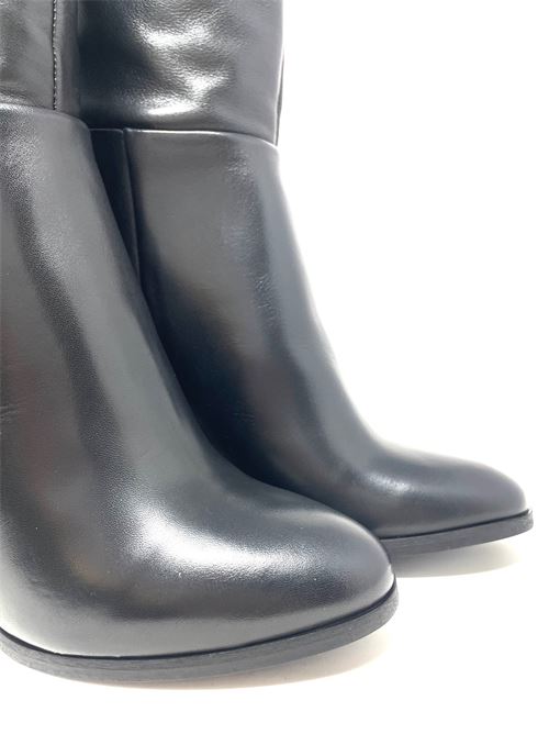 Stivale donna in pelle con tacco IL LACCIO | LZB919VELVETNERO
